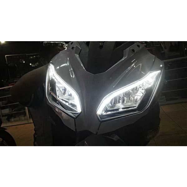 L164 | Lampu DRL Alis 60cm LED Mobil Motor Universal- Untuk Semua Jenis Motor