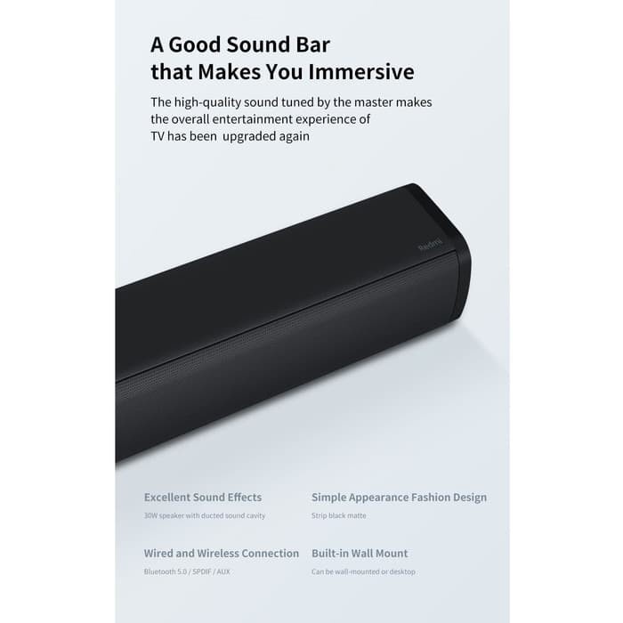 Redmi TV Soundbar Speaker Wired and Wireless Audio Bluetooth