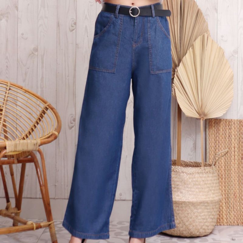 FWR -CELANA KULOT JEANS WANITA NANA