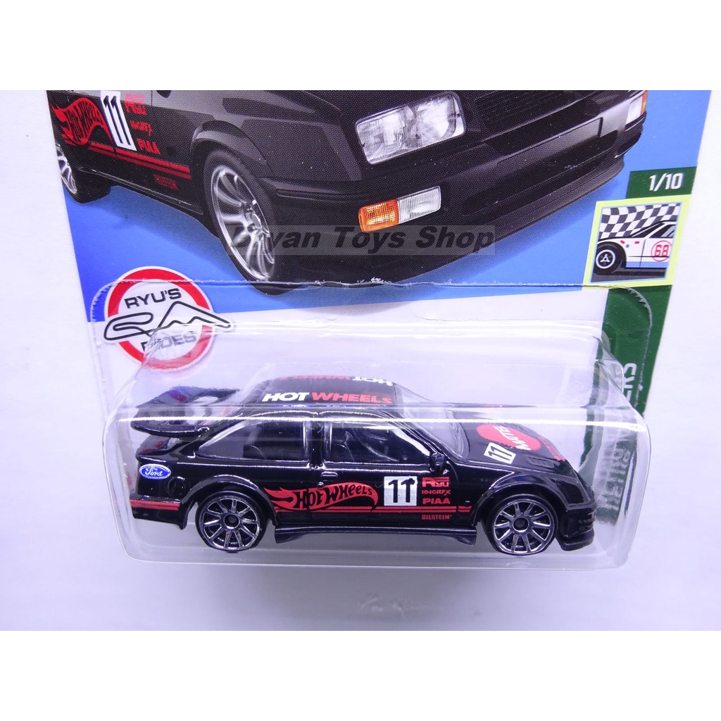 Hot Wheels 87 Ford Sierra Cosworth Hitam