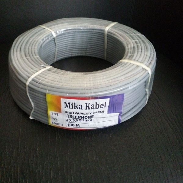 Kabel Telepon Telpon MIKA isi 2 &amp; 4 2x0,6 4x0.6 a @100meter