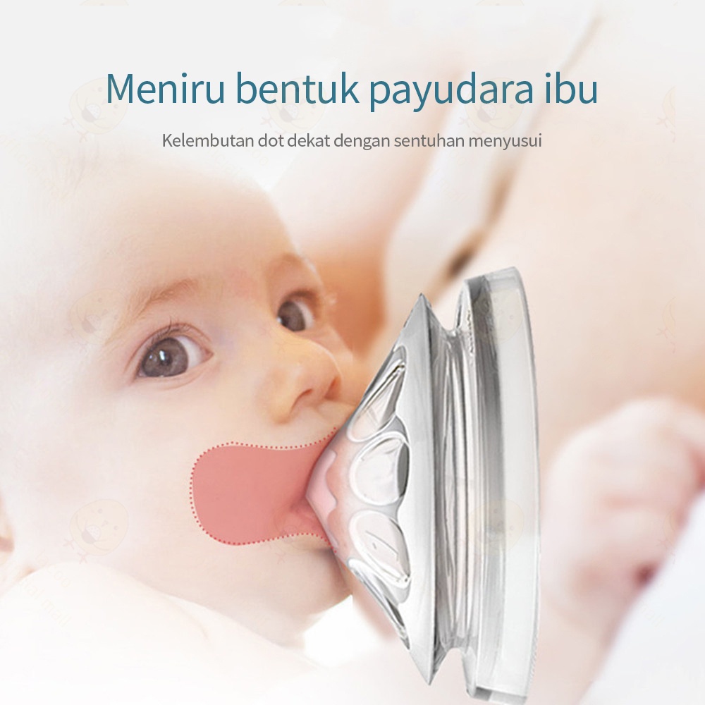 Dot Nipple bayi BPA FREE Dot Botol Susu Empeng Bayi Silikon