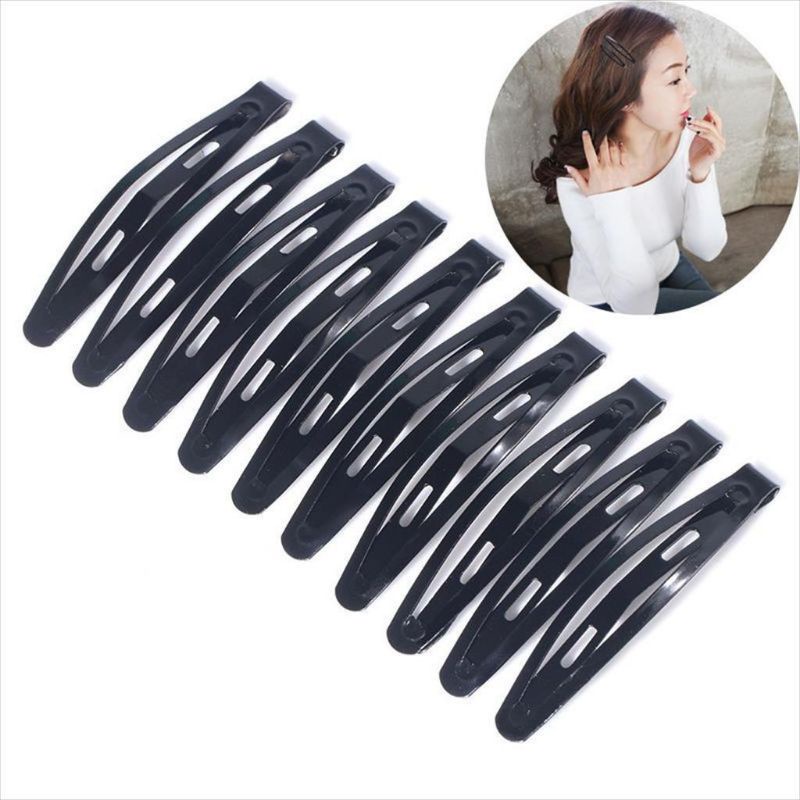 Jepit Rambut Tiktok Besar Jepitan Rambut Tiptop Hitam Polos Hair Clip Hair Pin Korea Jepit Poni