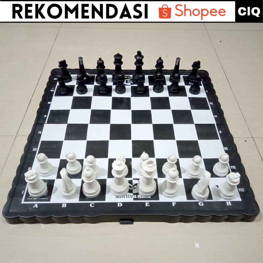 Papan Catur Mini Folding Magnetic Chess Board Mini / Catur Saku - Catur Plastik Murah / Catur Plastik Magnet