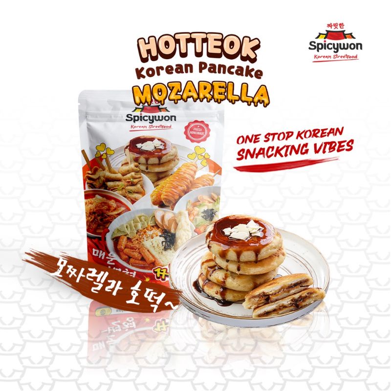 

Spicywon Hotteok/Pancake Goreng Korea Mozarella (isi 2)