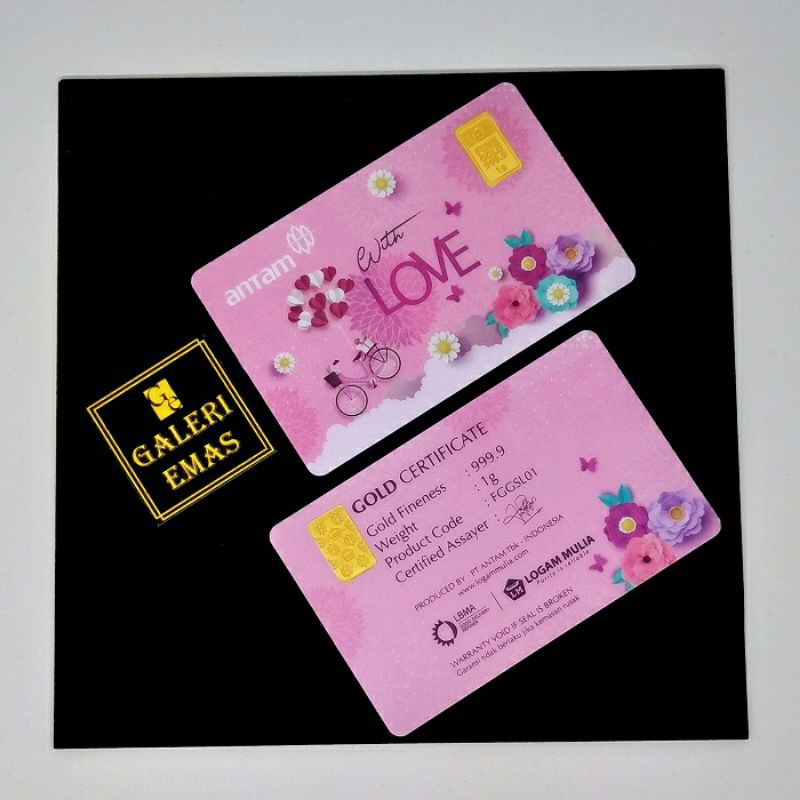 Emas Logam Mulia Antam Gift Series With Love 1 Gram