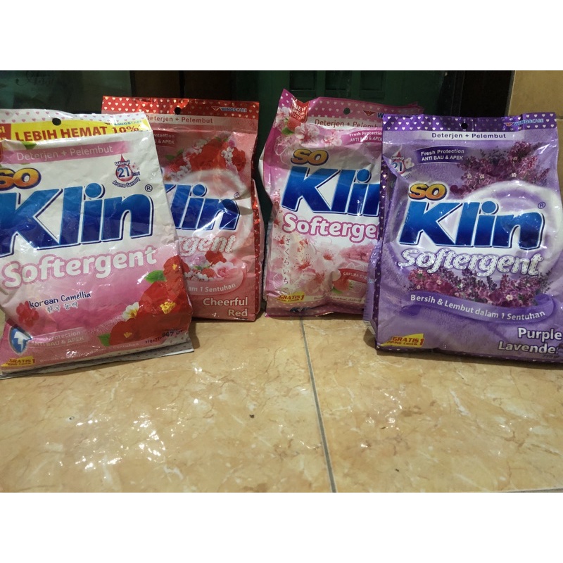 SOKLIN SOFTERGENT 770 GR || So Klin Detergent bubuk || Sabun Soklin || Sabun soklin softener || Sabu