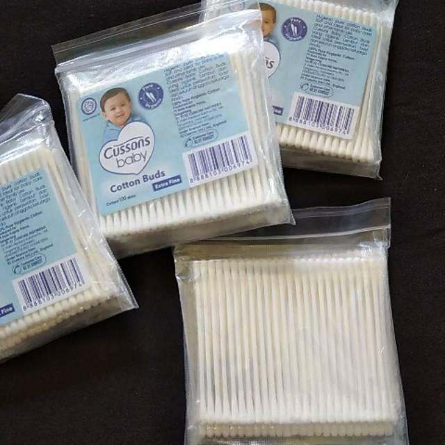 CUSSON COTTON BUD BAYI/DEWASA cotton bud baby bayi (extrafine)/dewasa pembersih telinga cotton swab