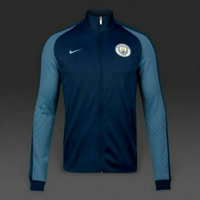 JAKET BOLA MANCHESTER CITY HOME NAVY 2016/2017 GRADE ORI