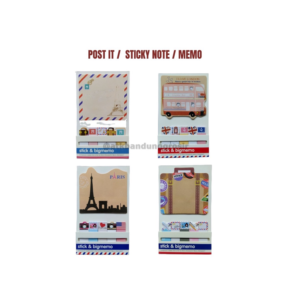 

Sticky Note / Post It Impor HT1210-366 Traveling Index Penanda Pembatas Buku - Satuan