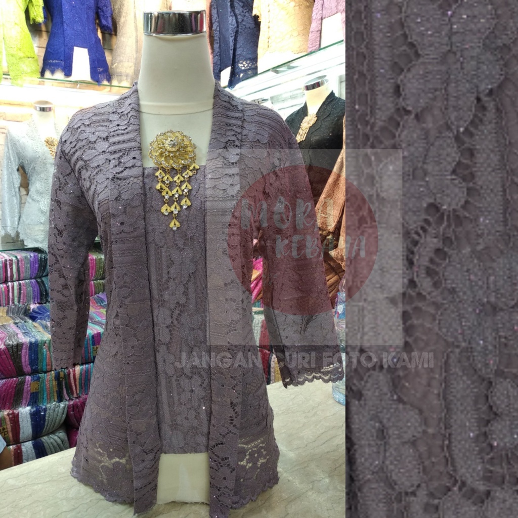 kebaya kutu baru lengan 7/8 _kebaya brukat_kebaya_kebaya kutu baru modern_kebaya encim_kebaya kondangan-Taro