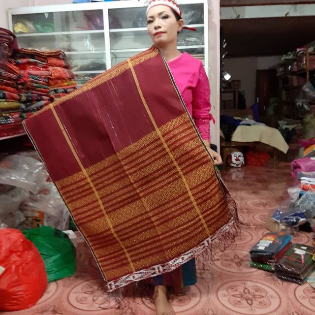 ULOS RAGI HOTANG MERAH ULOS BATAK TOBA ULOS TULANG ULOS BAHAN DRESS