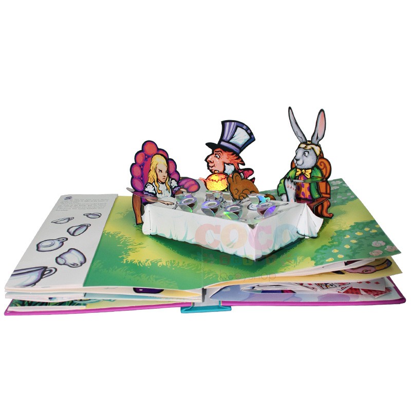 Pop Up 3D Board Book Alice's Adventures in Wonderland Buku Anak Ready Stock