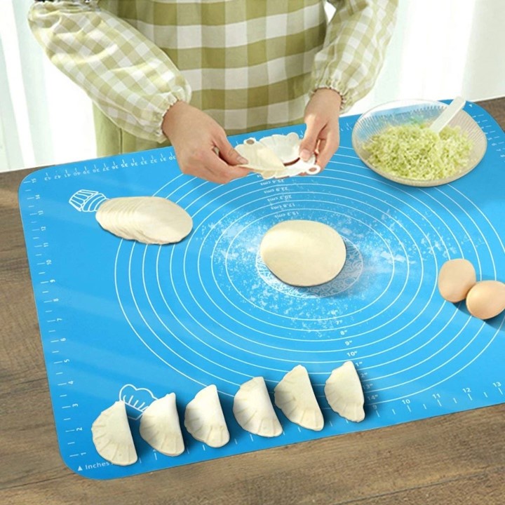 Alas Adonan Kue Silikon Kue Roti Silikon Silicone Baking Mat Sheet Rolling Tatakan