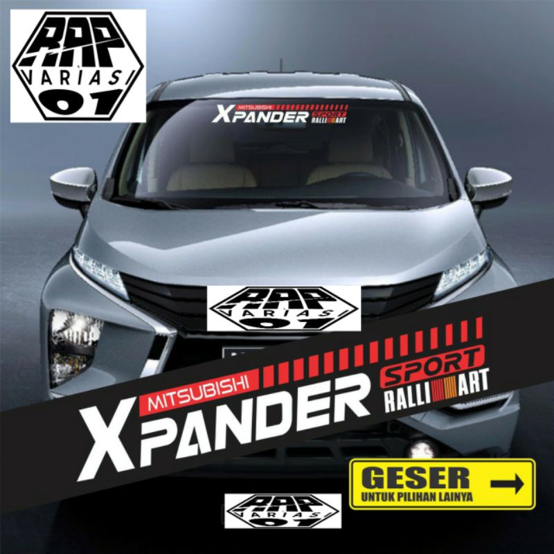 stiker kaca depa X Pander, stiker cutting mobil