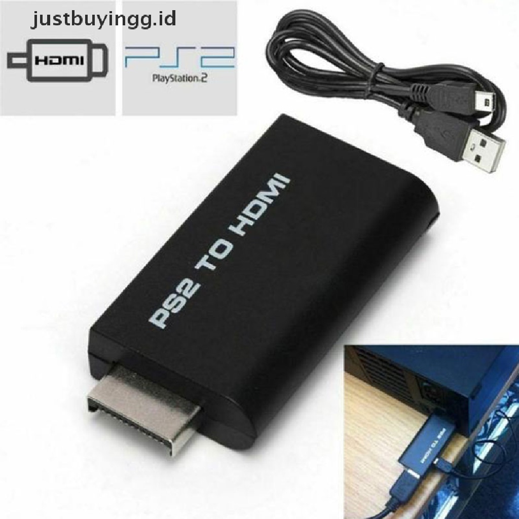 Adaptor Konverter Video Ps2 Ke Hdmi Dengan Output Audio 3.5mm Untuk Hdtv Monitor Us Id