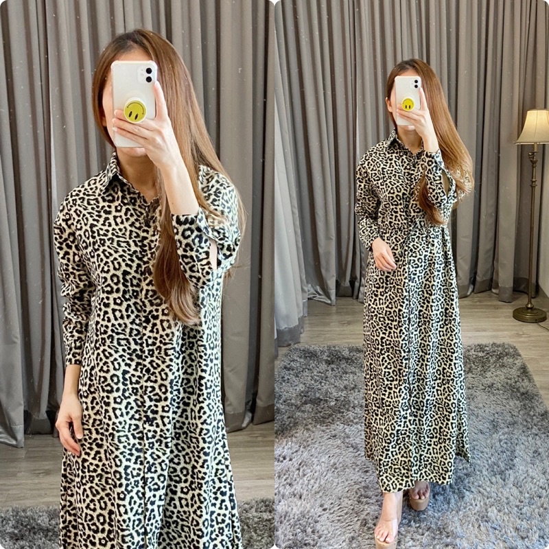 real pic gamis leopard LD 110 / gamis bigsize leopard