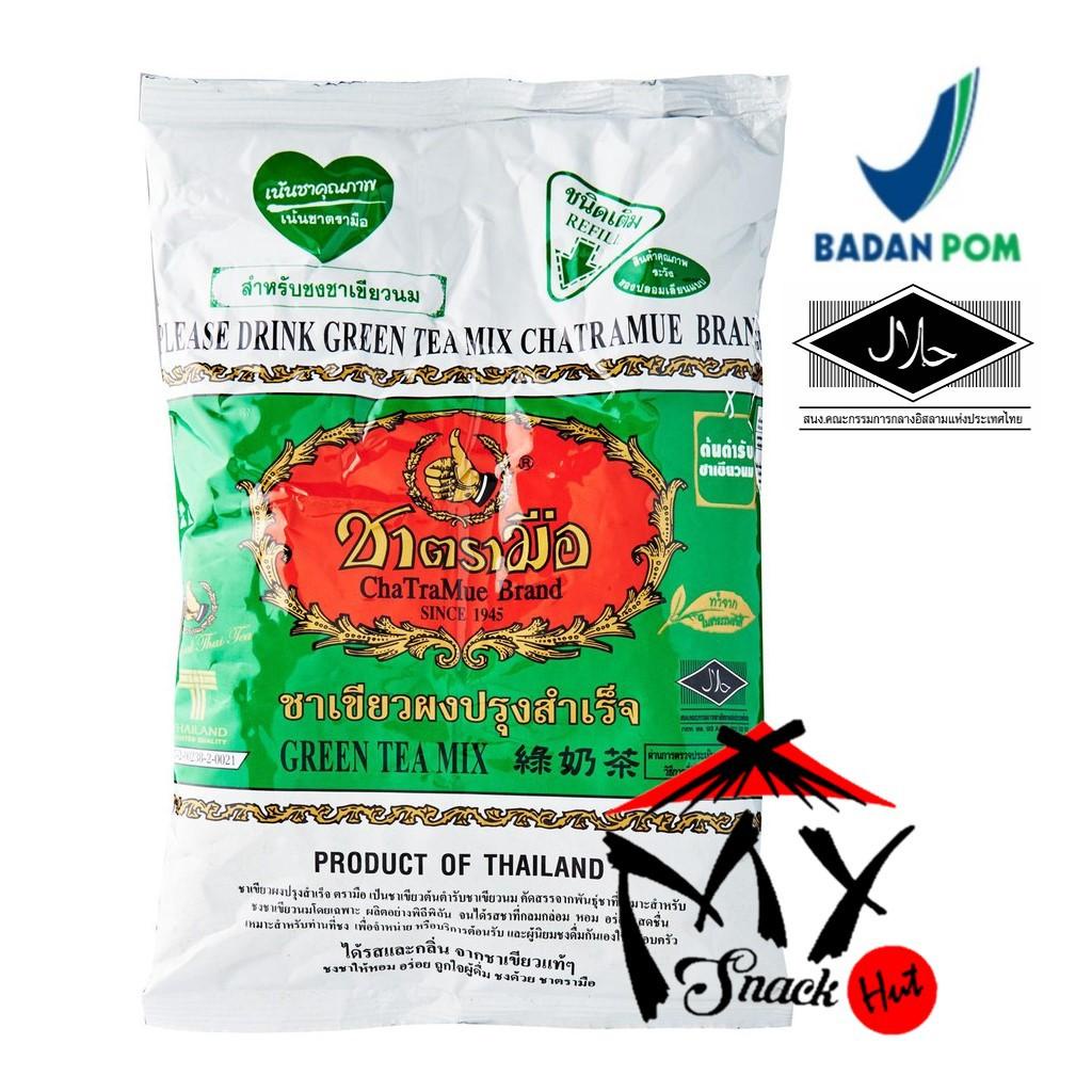 

CHATRAMUE BRAND GREEN TEA 200GR - DAUN TEH HIJAU ASLI - MATCHA NUMBER ONE IMPORT HALAL BPOM THAILAND Berkualitas