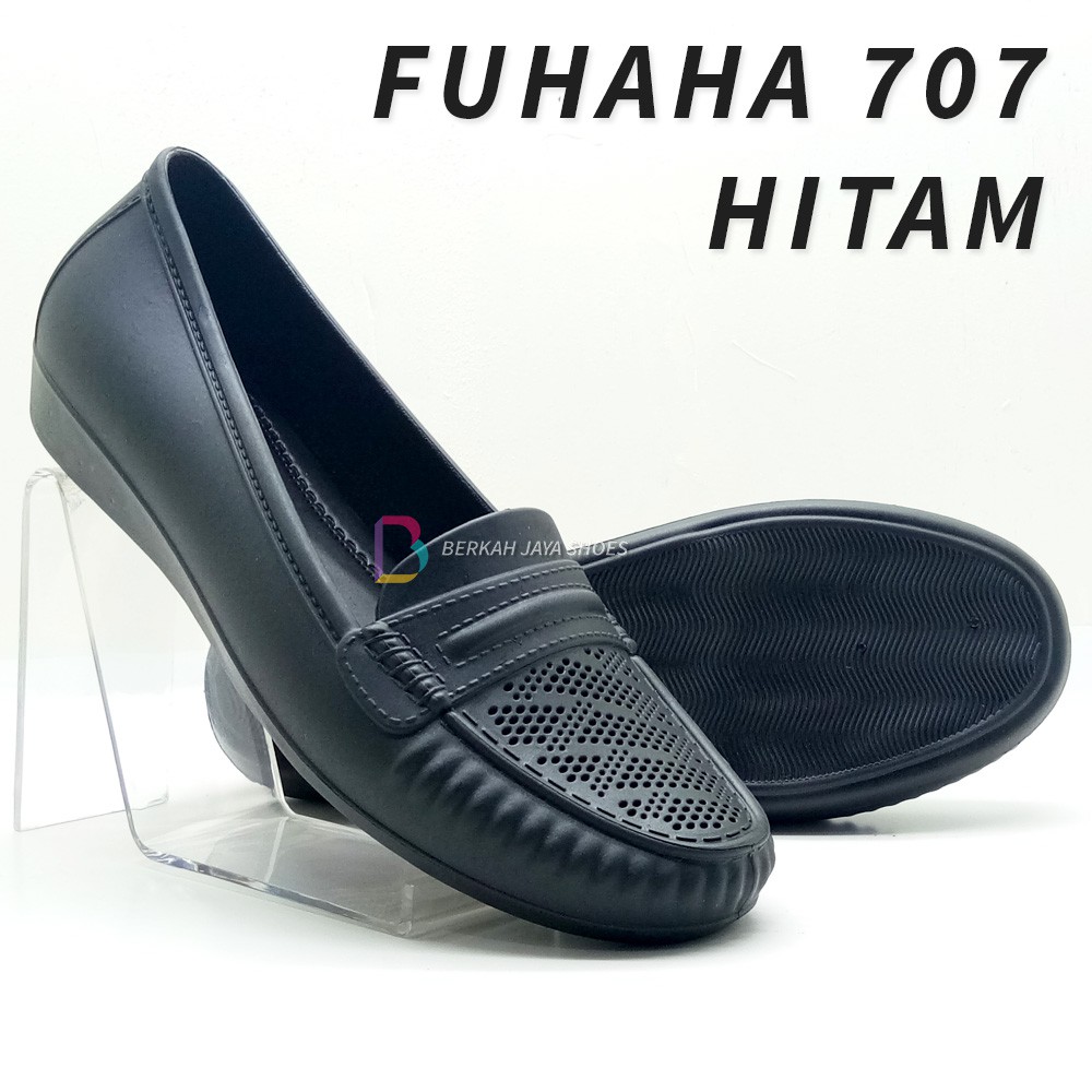 Sepatu Wanita - Sepatu Karet Wanita - Sepatu Flat Shoes Karet Wanita Fuhaha 707 Varian Warna