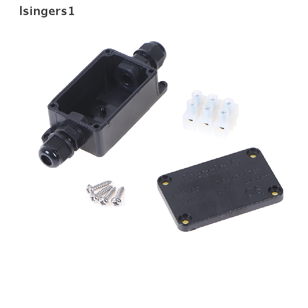 (lsingers1) Junction Box Konektor Kabel 2 Arah Anti Air IP66 Dengan Terminal 450V Untuk Outdoor