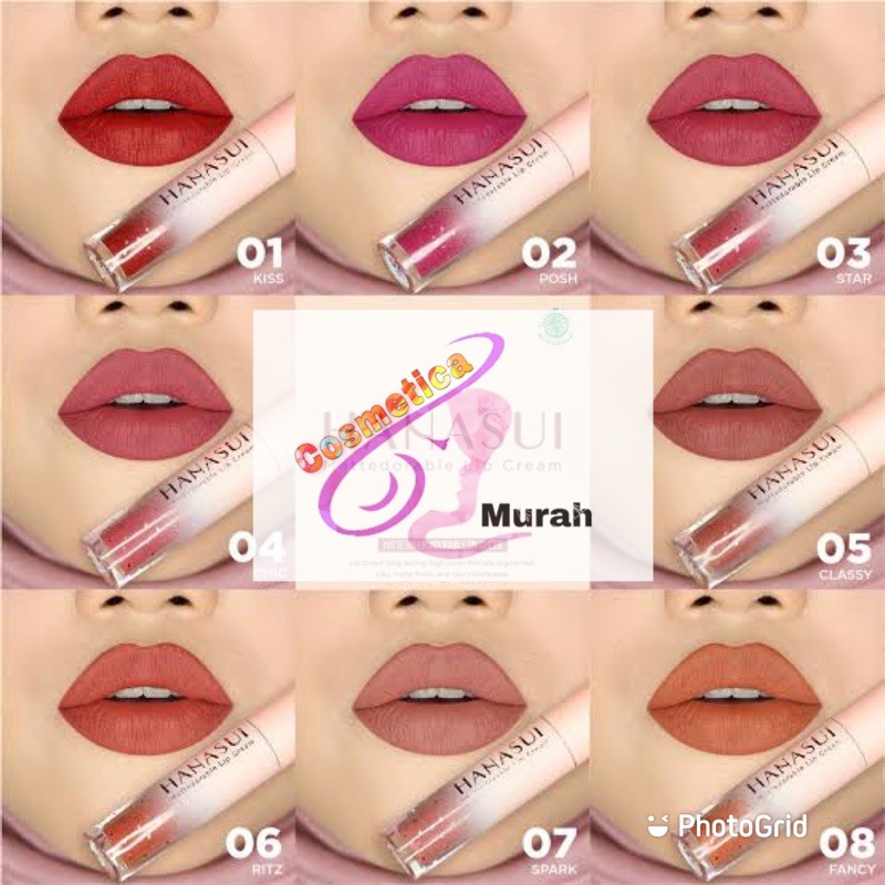 (ce,ux) HANASUI MATTEDORABLE BOBA EDITION - LIPCREAM MATTE HANASUI BOBA - MATTE LIP BOBA