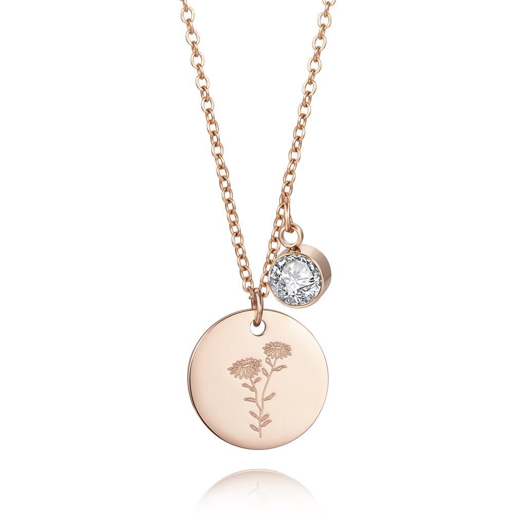 Kalung titanium termurah kalung wanita Bestseller Kalung Titaniun Wanita Permata Perhiasan aksesoris