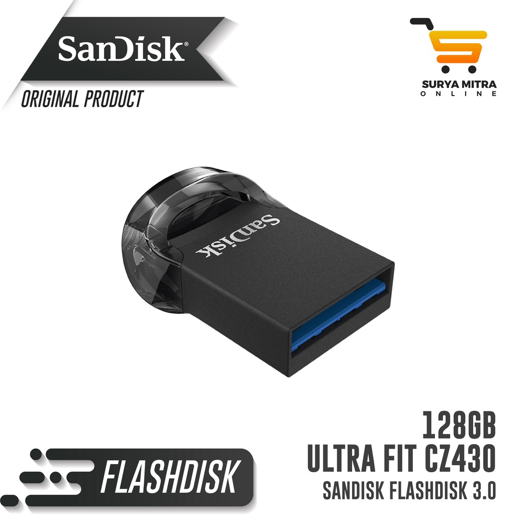 Flashdisk Sandisk Ultra Fit CZ430 128GB 3.0