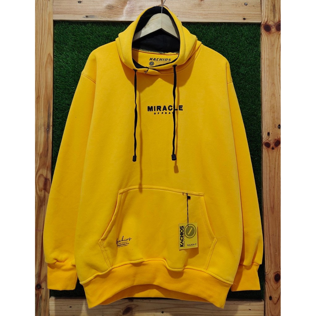 Jaket Hoodie Pria Cod Aesthetic List Result Original Kachios Brand Distro Kota Bandung Terbaru Terpopuler Dan Terlaris Oversize Unisex Sweater Hoodie Pria Katun Casual Distro Masa Kini Hudie Pria Wanita Hodie Casual Warna Cream Jaket Pria Hoodie Distro-Kuning Miracle