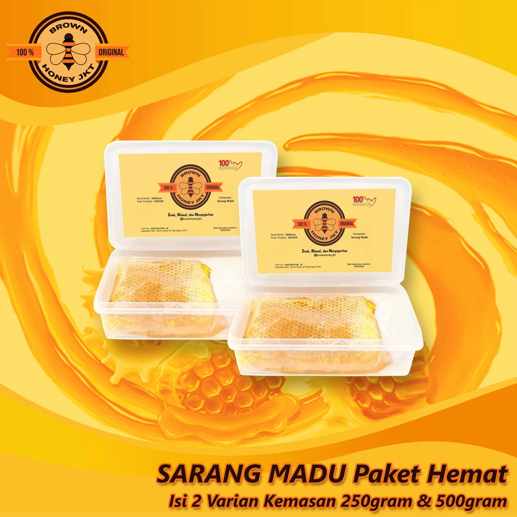 

Brown Honey Paket Hemat Sarang Madu Asli 100% ORIGINAL
