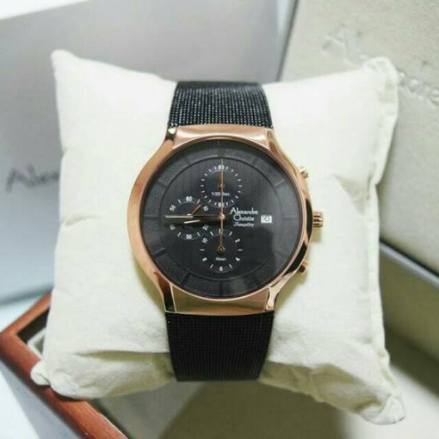 ALEXANDRE CHRISTIE AC 6245 PRIA ROSEGOLD BLACK ORIGINAL