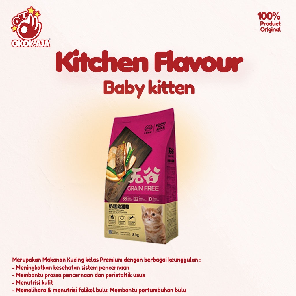 KITCHEN FLAVOR 1.5kg Makanan kucing kering premium Cat food kualitas terbaik ( Freshpack )