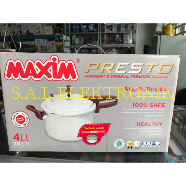 Panci Presto Maxim 4 Liter 20Cm