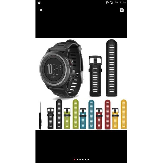 Jual strap garmin fenix 3 berkualitas Diskon