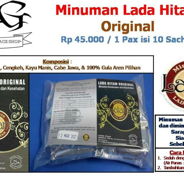 

Minuman & Kopi Lada Hitam - Original (BERKUALITAS)