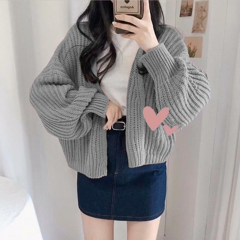 zelline official cardigan rajut cardy hazel import