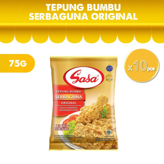 

Sasa Tepung Bumbu Serbaguna Original 75 gr x 10 Pcs