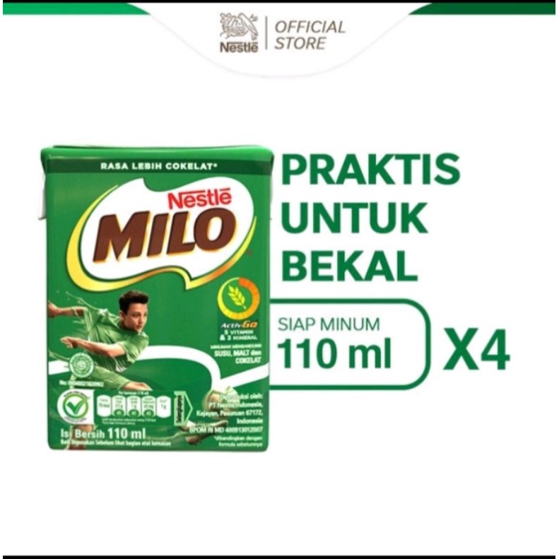 

milo 4 pcs x 110ml