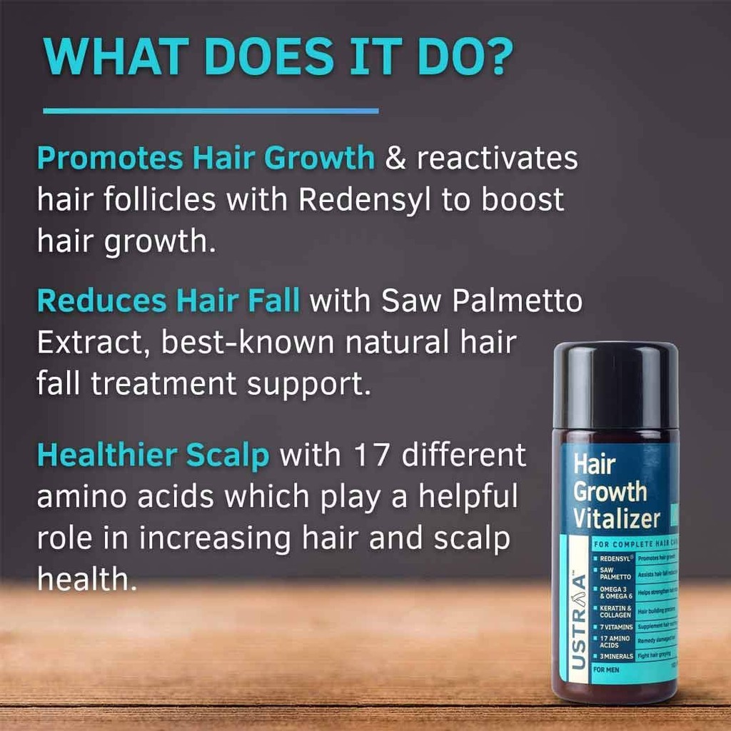 USTRAA Paket Perawatan Rambut Pria Hair Conditioner Cream Vitalizer