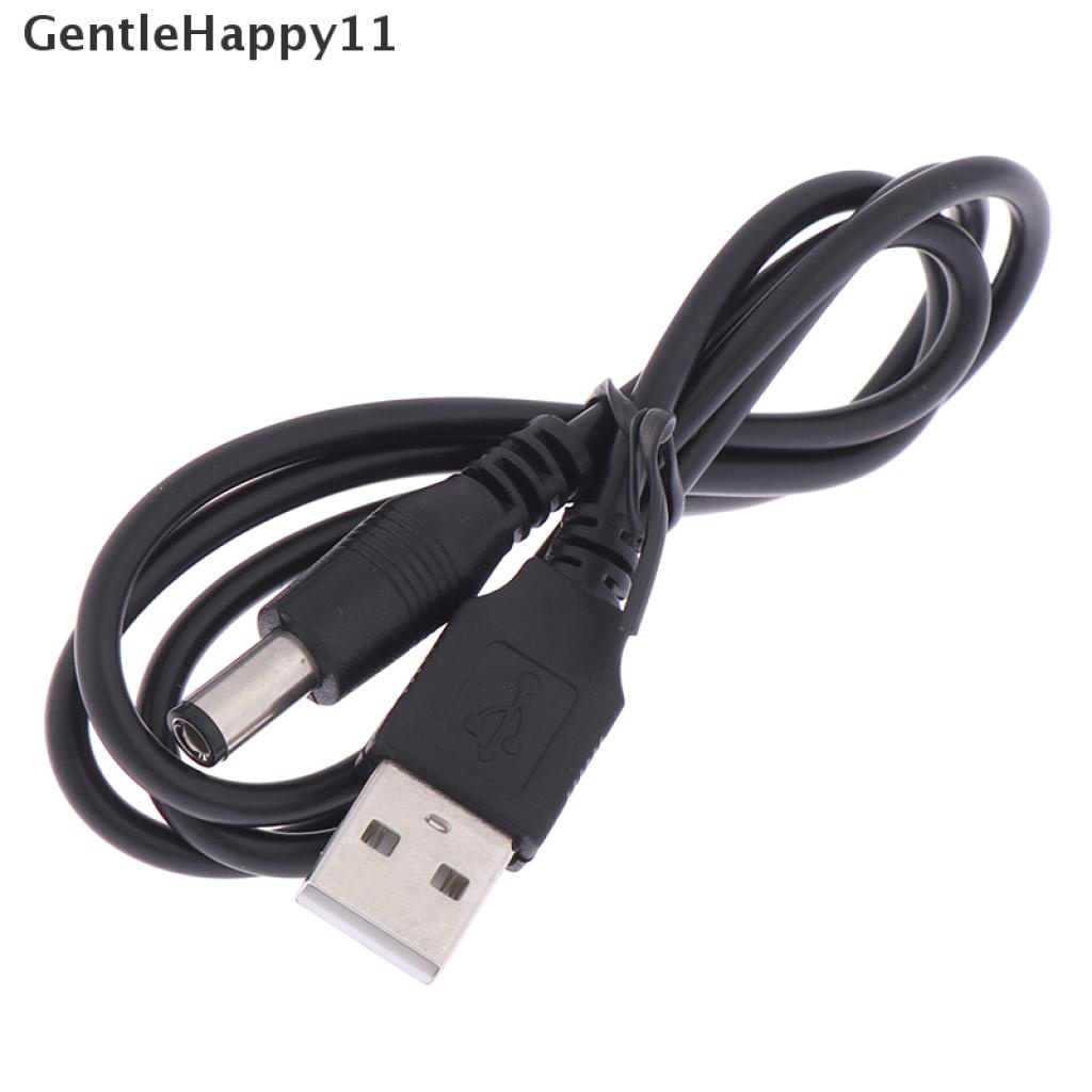 Gentlehappy Kabel Power Charger USB Ke DC 5.5mm Untuk MP3 / MP4 Player