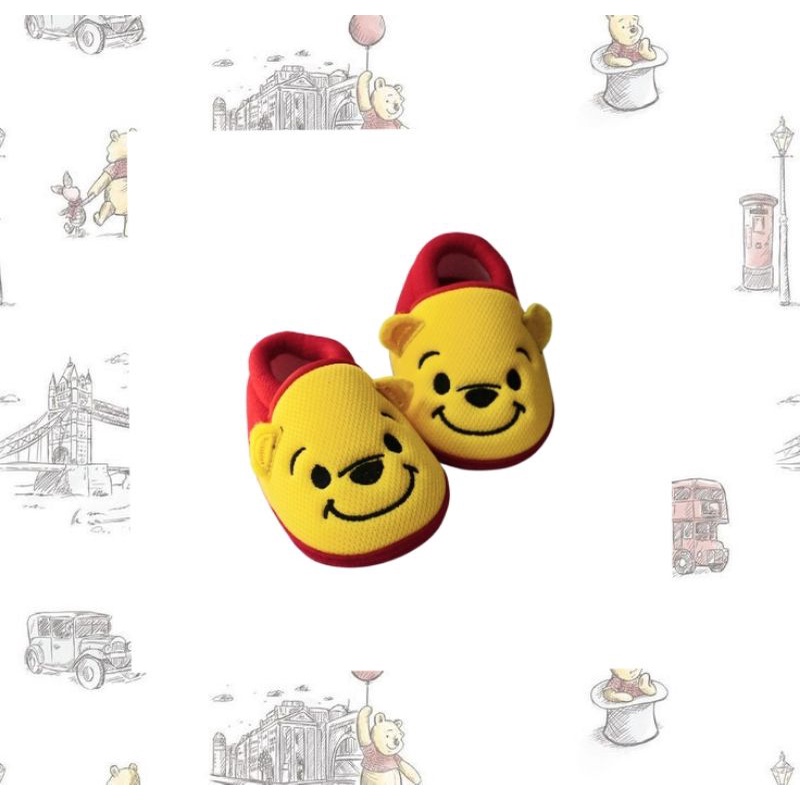 Sepatu Anak Laki Laki Perempuan / Sepatu Bayi 0-10 bulan / Sepatu Prewalker Bayi - Pooh