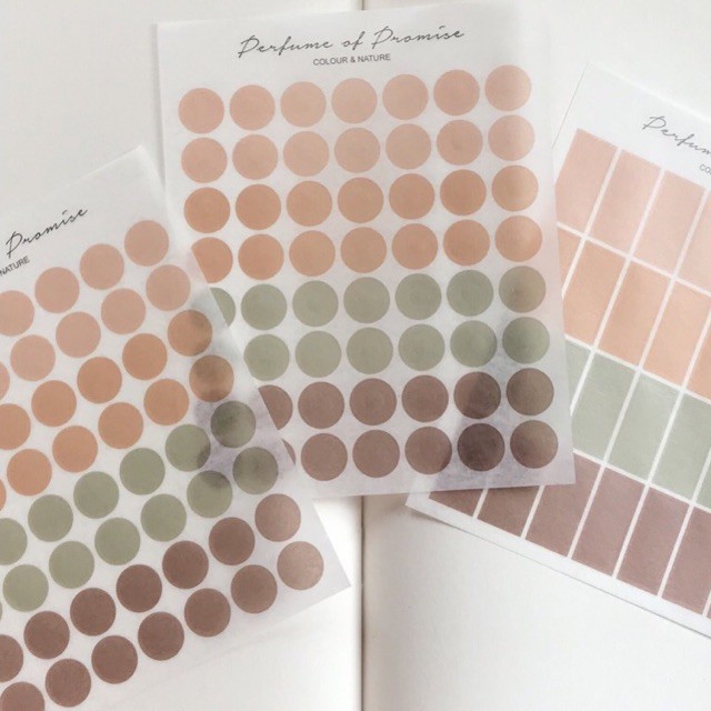 

Earthy Transparent Sticker — Sticker Transparan Bujo Planner Bulat Round Dekorasi Stiker Deco