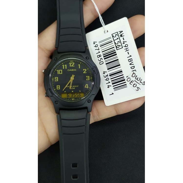 Jam Tangan Pria Casio  AW-49H-1BVDF Original