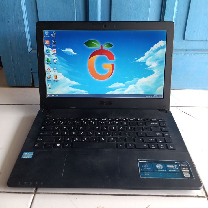 Asus X450C Intel Core i3 Windows 10 RAM 4GB SSD 128GB Slim Tipis Laptop Second Bekas HDMI