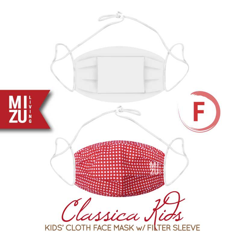 [SALE] MIZU CLASSICA KIDS Cloth Face Mask Masker Anak Kain Corak 3 Ply Sarung Filter NON-MEDIS-F
