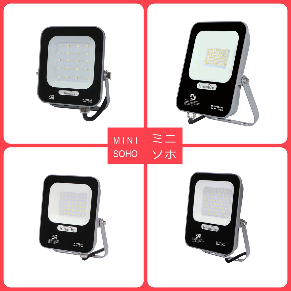 Lampu LED Sorot Tembak Floodlight 10W 20W 30W 50W Watt Outdoor Spotlight Light Lamp IP66