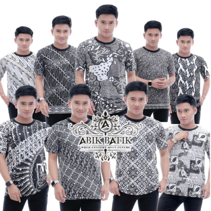 Kaos murah meriah kaos monokrom hitam putih adem nyaman
