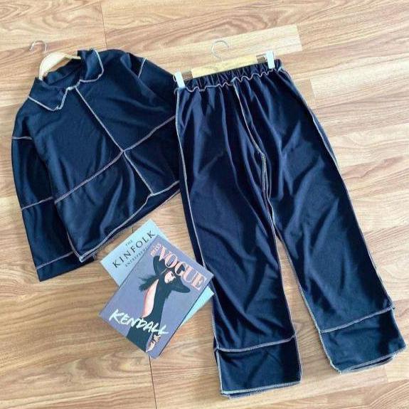 Gft Baju Setelan One Set Kemeja Wanita Busui Kekinian Voxy Stretch Morena