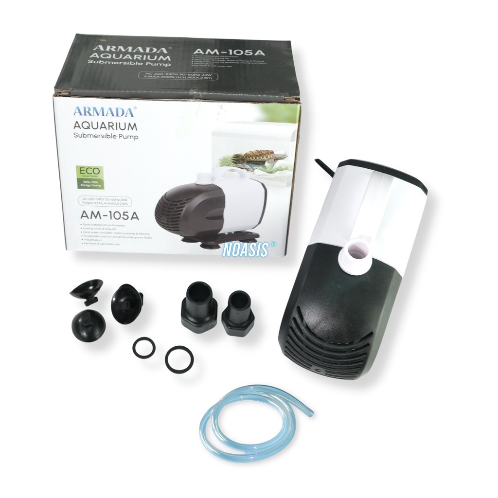 POMPA AQUARIUM CELUP WATER PUMP ARMADA AM 105 A AM-105A LOW WATT NOASIS