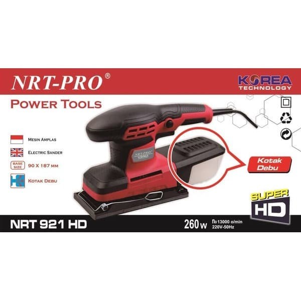 Mesin Amplas NRT PRO 921HD Sander Panjang - Sheet Sander Orbital 921HD