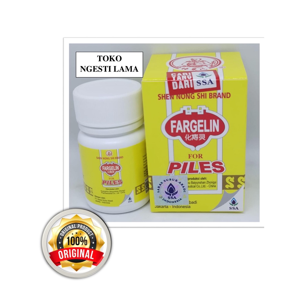 Fargelin for Piles - Obat Herbal Wasir, Ambeien, Susah BAB